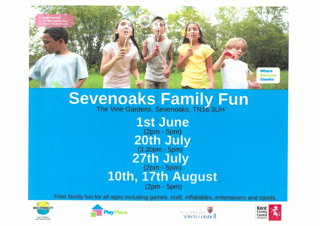 A Poster detailing the District Council's Family Fun days- 2022